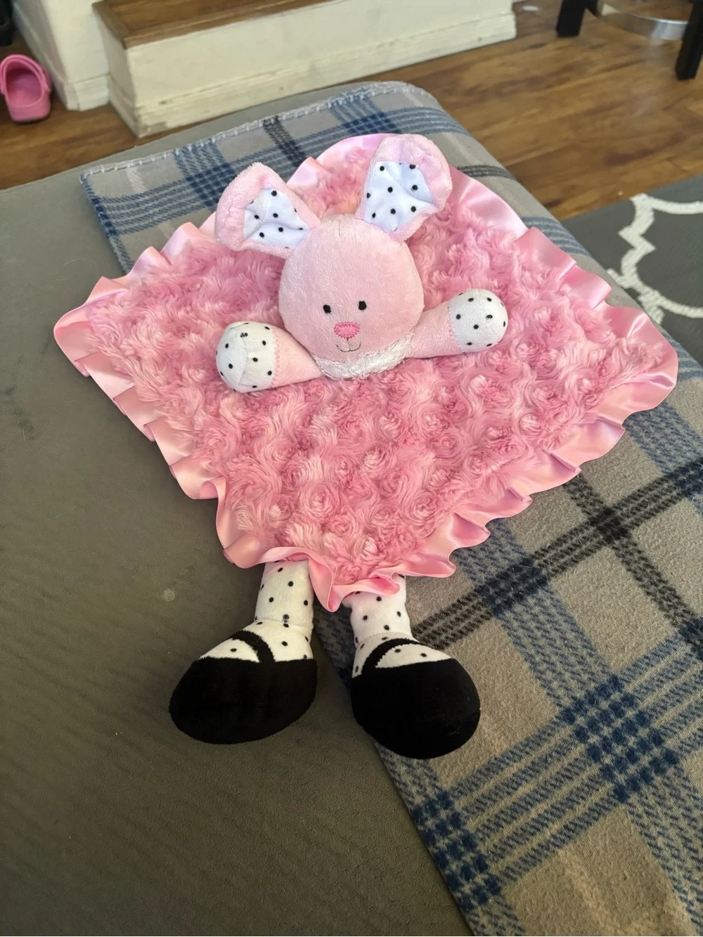 Baby Starters Pink Bunny Security Lovey Blanket